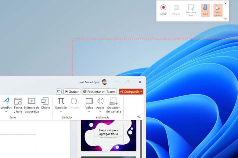 PowerPoint también sirve para grabar en video