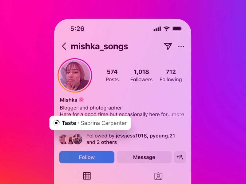 Canciones perfil Instagram