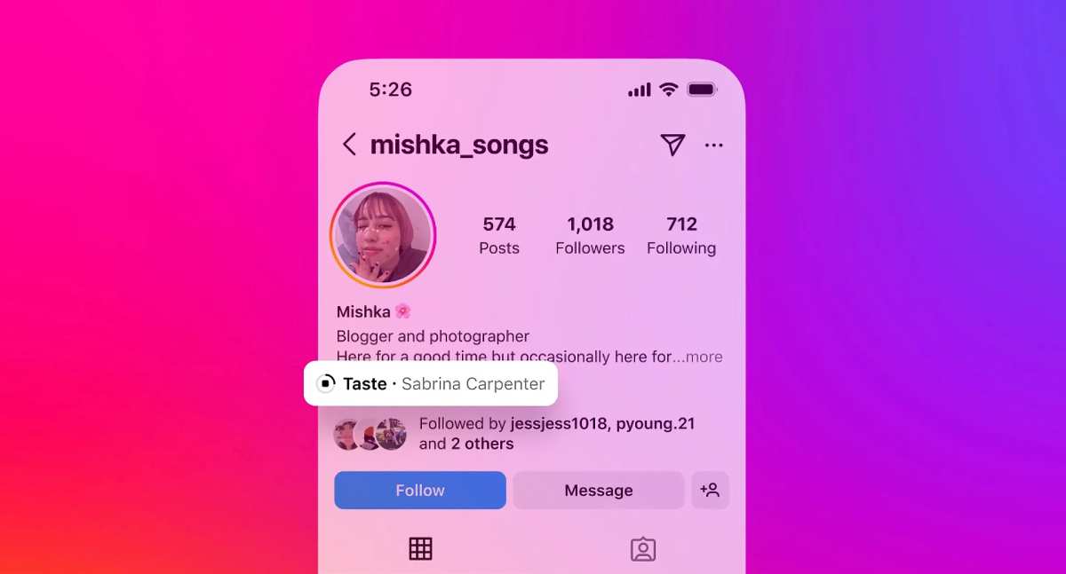 Canciones perfil Instagram