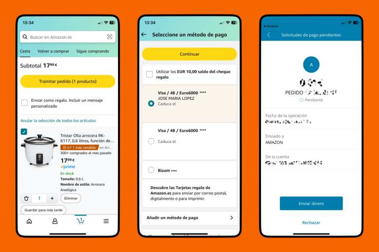 Pagar en Amazon con Bizum