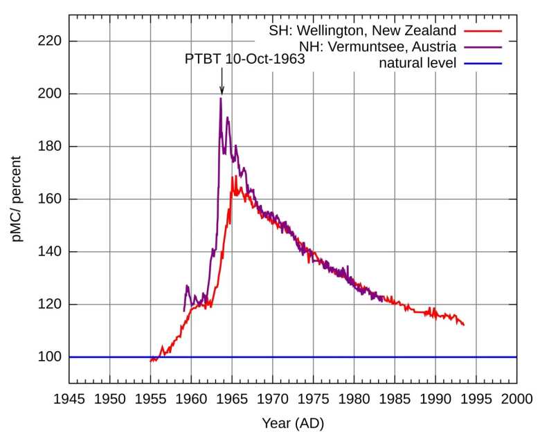 datación por radiocarbono