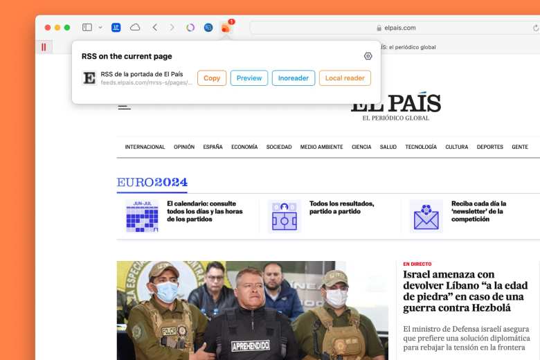 Desde tu navegador, encontrar fuentes RSS creadas con RSSHub es fácil, rápido y cómodo